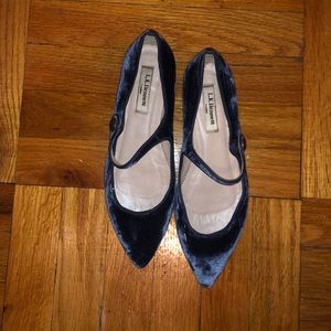 LK Bennet beautiful velvet Mary Janes